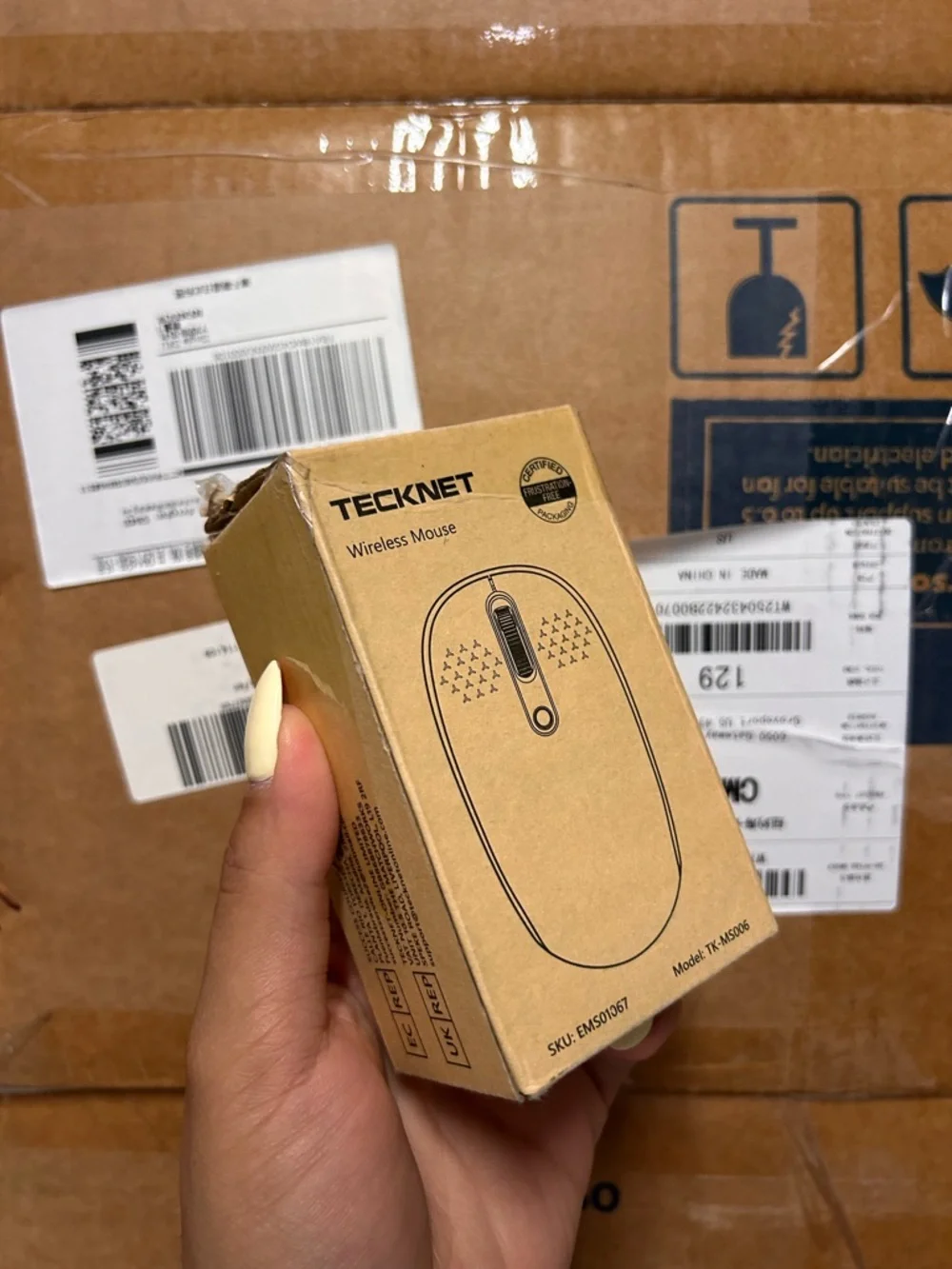 TECKNET Bluetooth Wireless Mouse (BT5.0/3.0 & 2.4G) Silent Click Compact